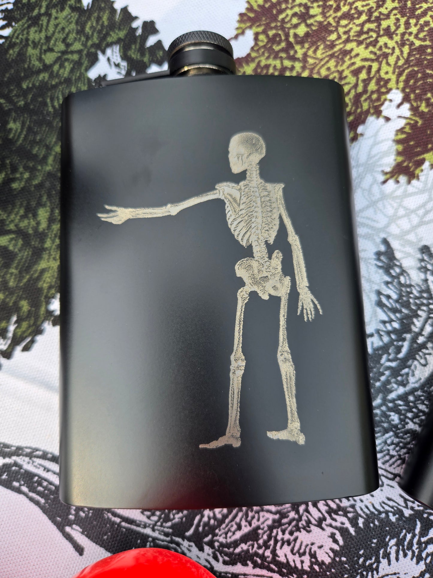 Laser Engraved Flask