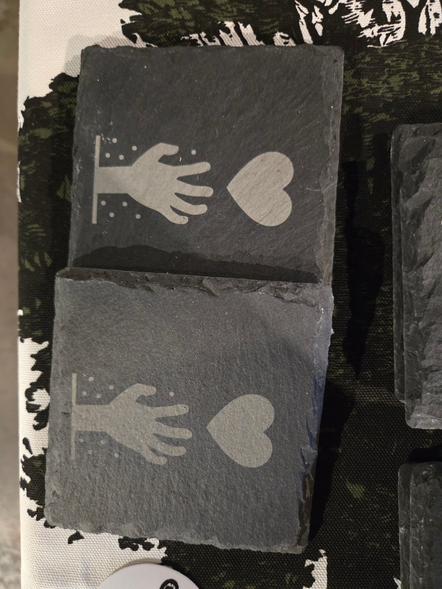 Slate Coaster - Love in Death