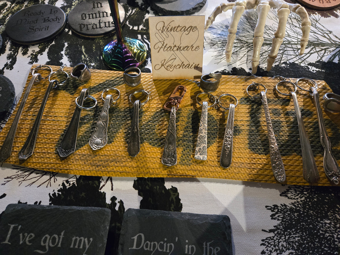 Vintage Flatware Key Chain with Clasp