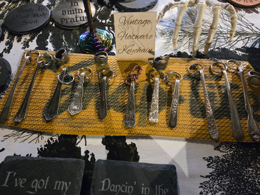 Vintage Flatware Key Chain with Clasp