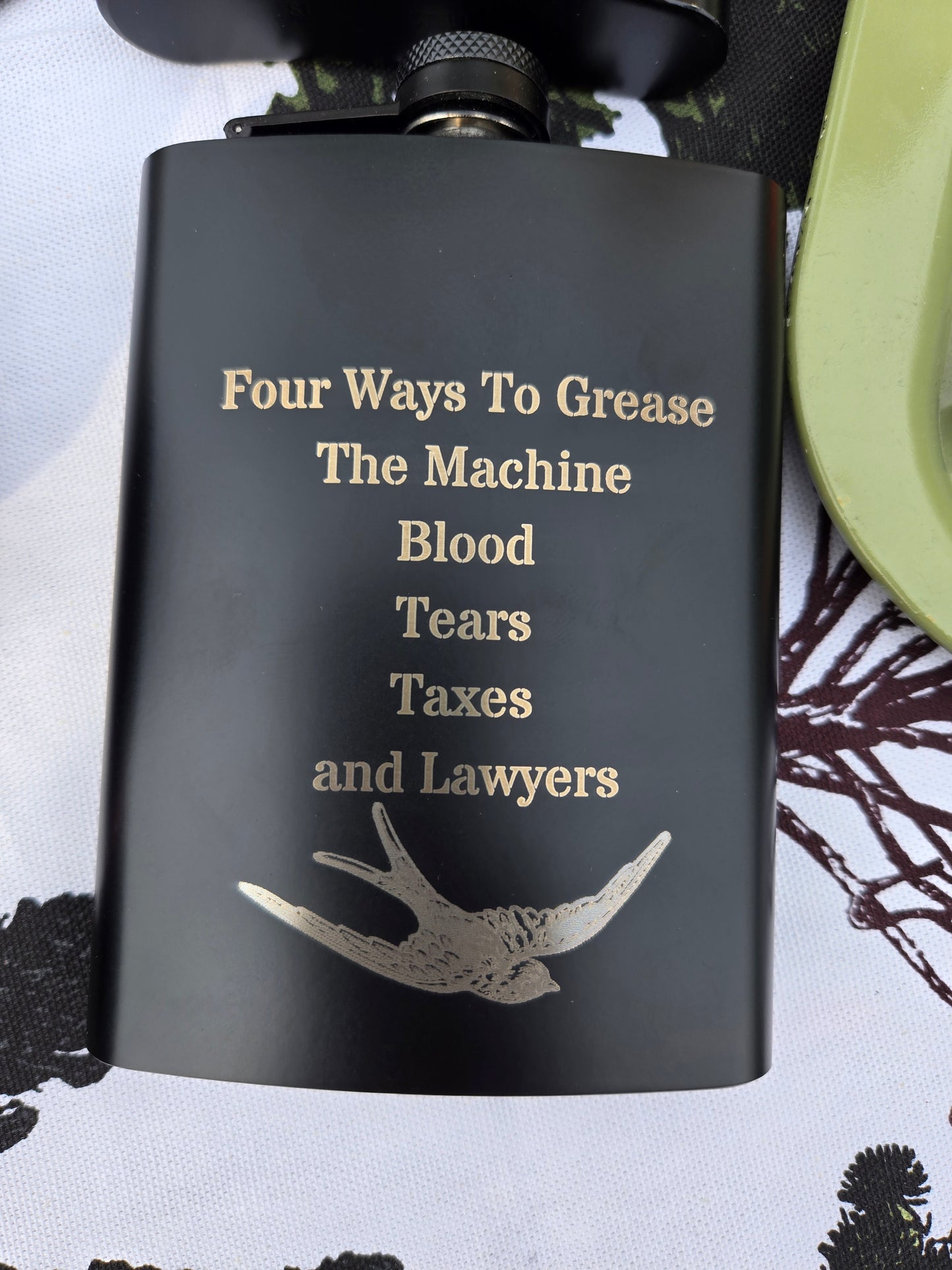 Laser Engraved Flask
