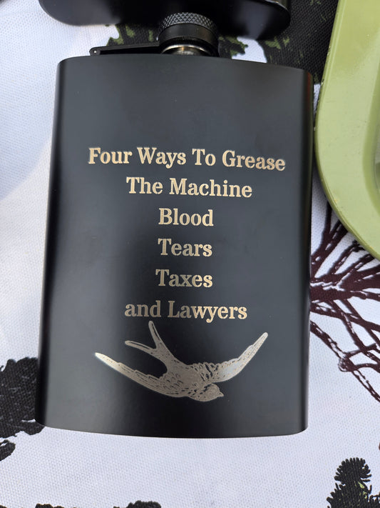 Laser Engraved Flask