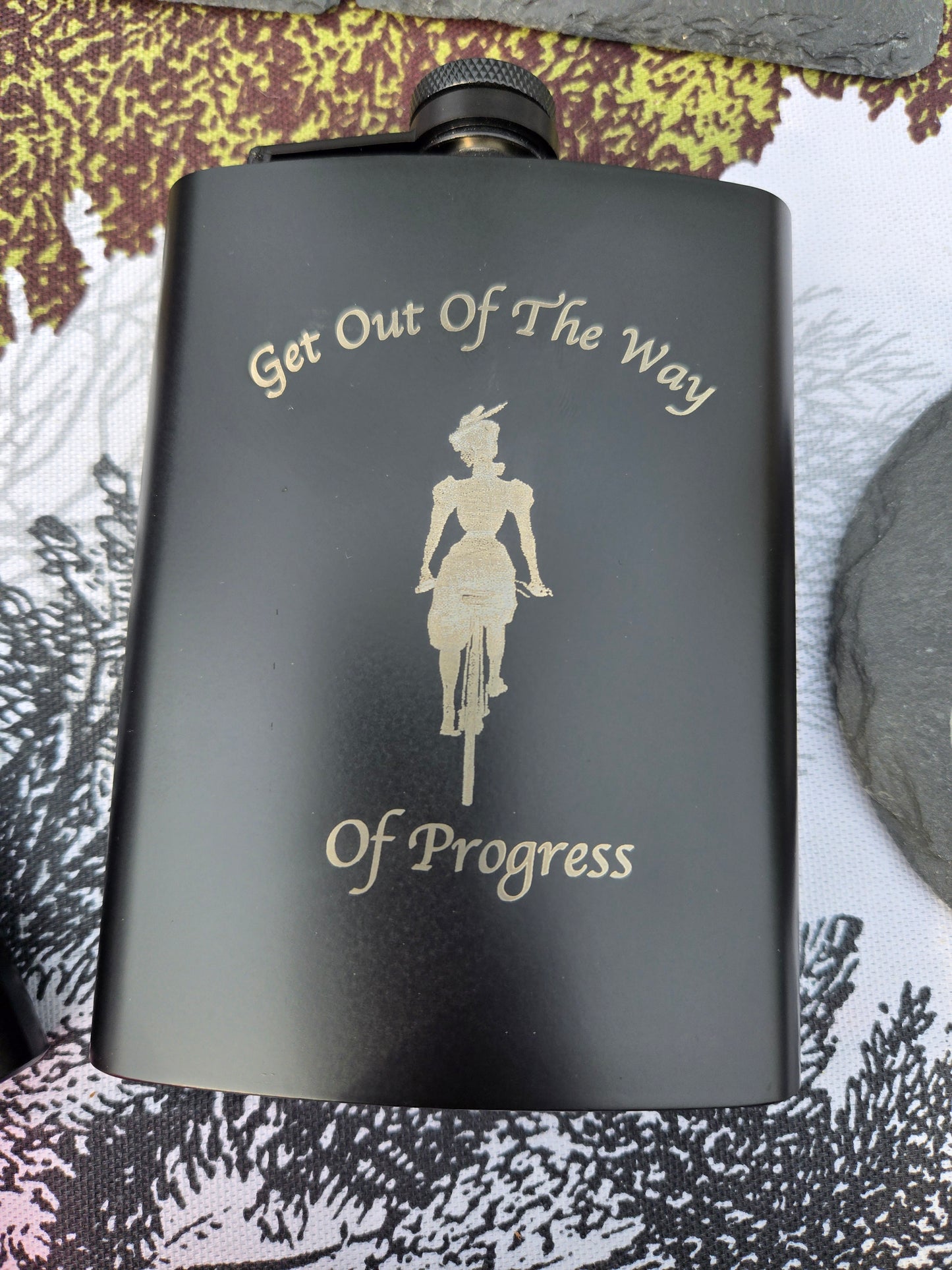 Laser Engraved Flask
