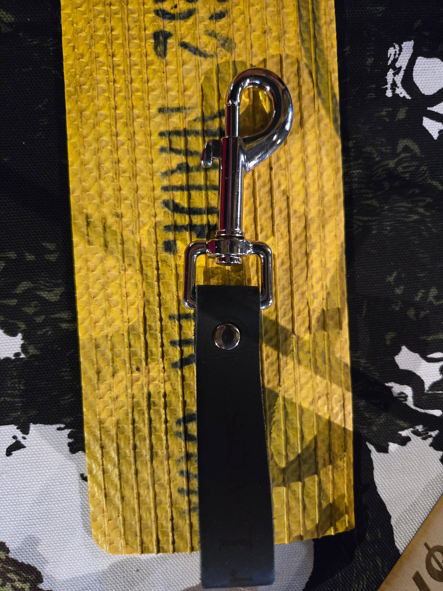 Black Leather Key Chain - Ohio is for Lovers