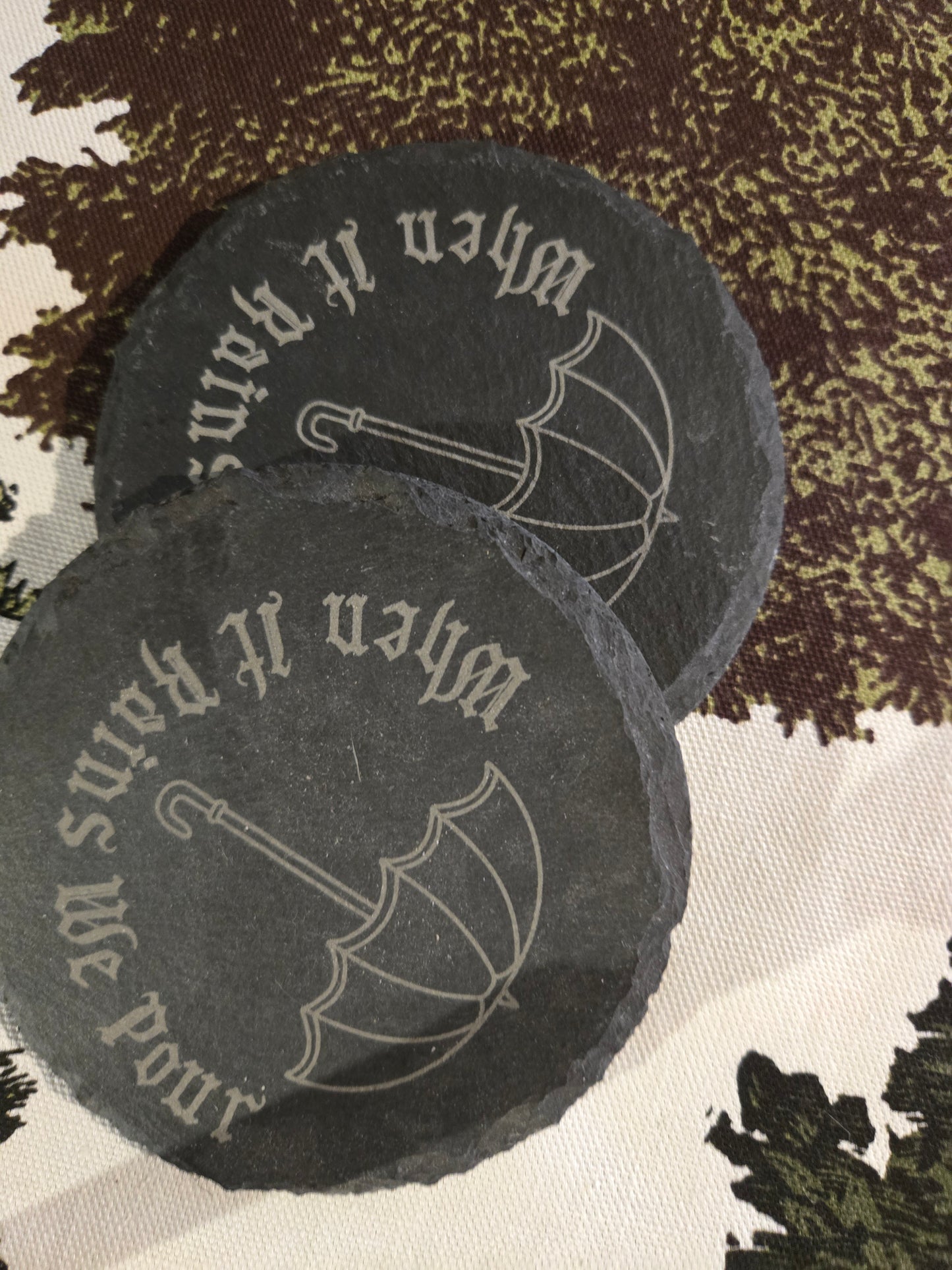Slate Coaster - We Pour